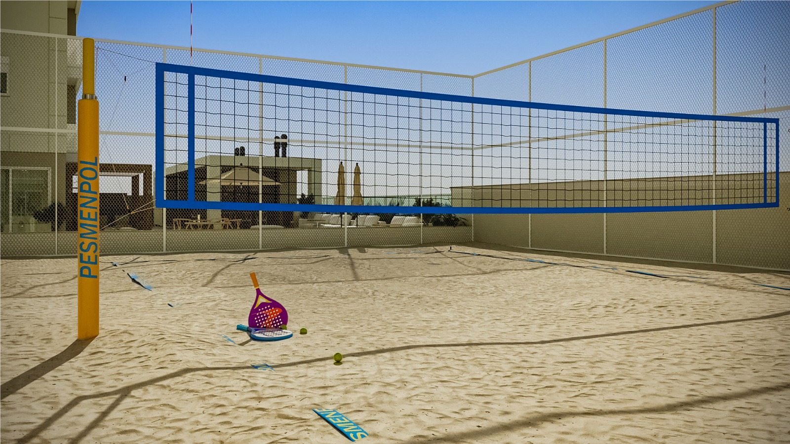 Quadra de beach tennis